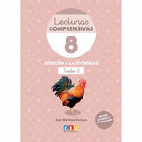 ✅ LECTURAS COMPRENSIVAS 8 (3ª ED.): LEO TEXTOS II REVISADA 2019 JOSE MATERIA MARTINEZ ROMERO GRUPO EDITORIAL UNIVERSITARIO - 9788417748234