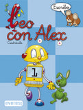 ✅ (04).LEO CON ALEX 1.ESCRITURA (CUADRICULA).AZUL - 9788424109004