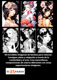 ✅ GEISHAS: Libro de Colorear para Adultos con Dibujos de Geishas estilo Manga y Anime