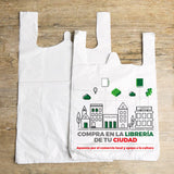 ✅ BOLSA RECICLADA COMERCIO LOCAL TAMAÑO 40X50 100 UNIDADES